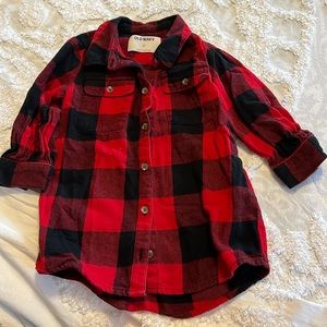 Old Navy flannel dress 2T!